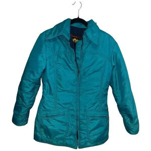 Vintage‎ Sportcaster Teal Down Puffer Jacket - Women’s Medium